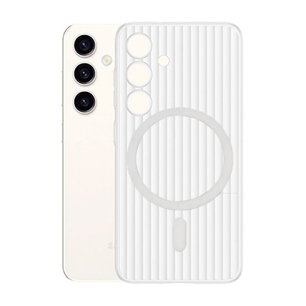 Samsung Galaxy S24 Skal Korrugerad MagSafe Transparent
