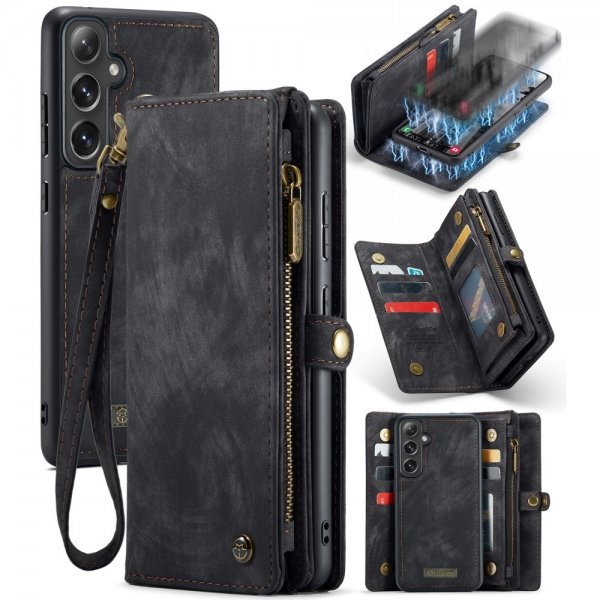 CaseMe Samsung Galaxy S24 Plus Fodral 008 Series Löstagbart Skal Svart
