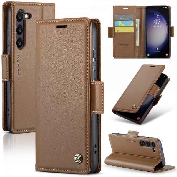 CaseMe Samsung Galaxy S24 Plus Fodral 023 Series Brun