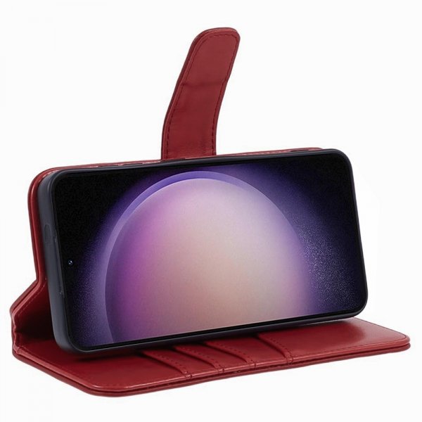 Nordic Covers Samsung Galaxy S24 Plus Fodral Essential Leather Poppy Red