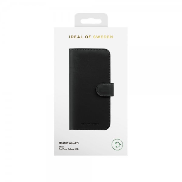 Ideal of Sweden Samsung Galaxy S24 Plus Fodral Magnet Wallet+ Svart