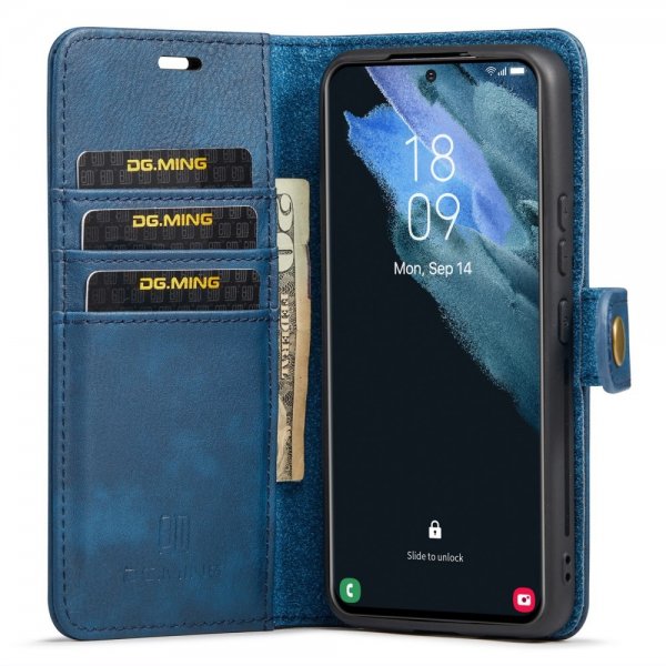 Dg.Ming Samsung Galaxy S24 Plus Fodral med Löstagbart Skal Blå
