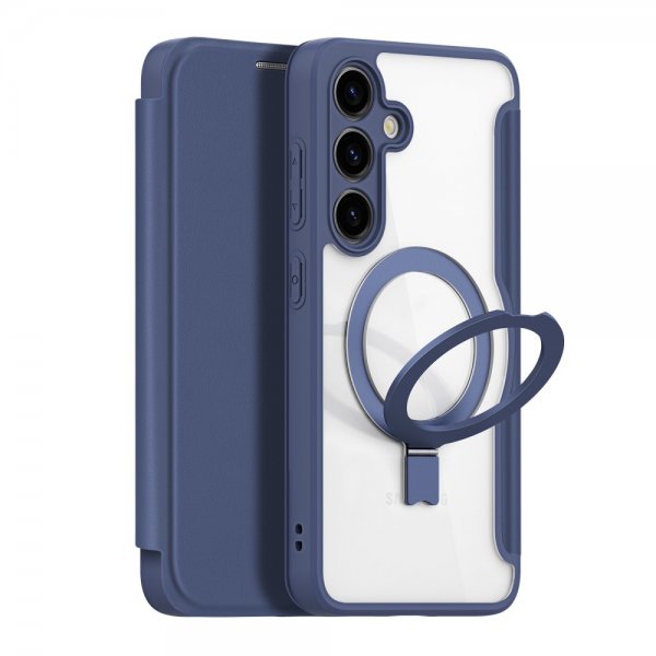 Dux Ducis Samsung Galaxy S24 Plus Fodral Skin X Pro Series Kickstand MagSafe Blå