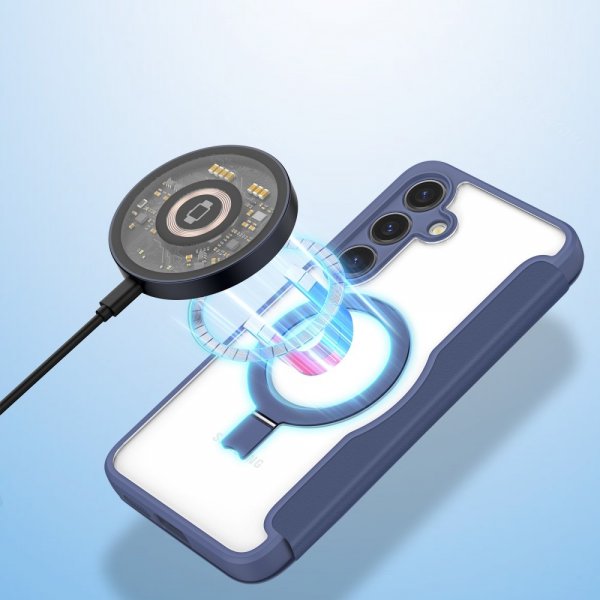Dux Ducis Samsung Galaxy S24 Plus Fodral Skin X Pro Series Kickstand MagSafe Blå