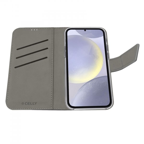 Celly Samsung Galaxy S24 Plus Fodral Wally Wallet Case Svart