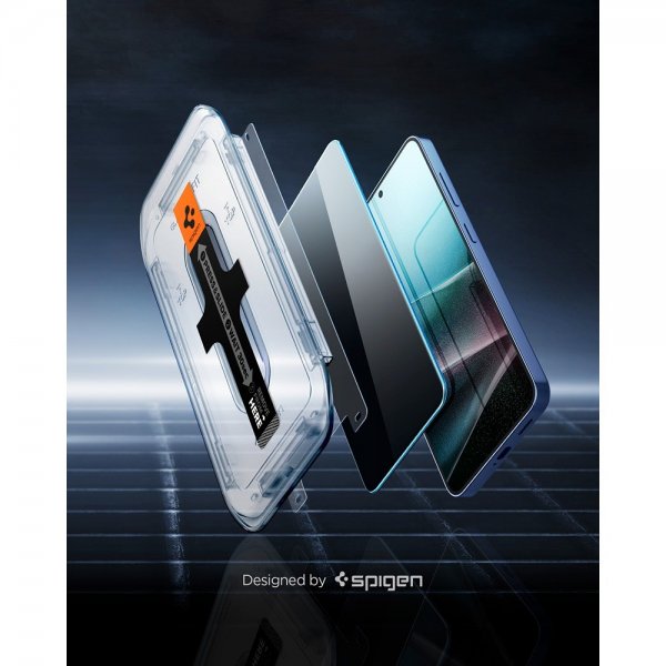 Spigen Samsung Galaxy S24 Plus/Galaxy S25 Plus Skärmskydd GLAS.tR EZ Fit Privacy 2-pack