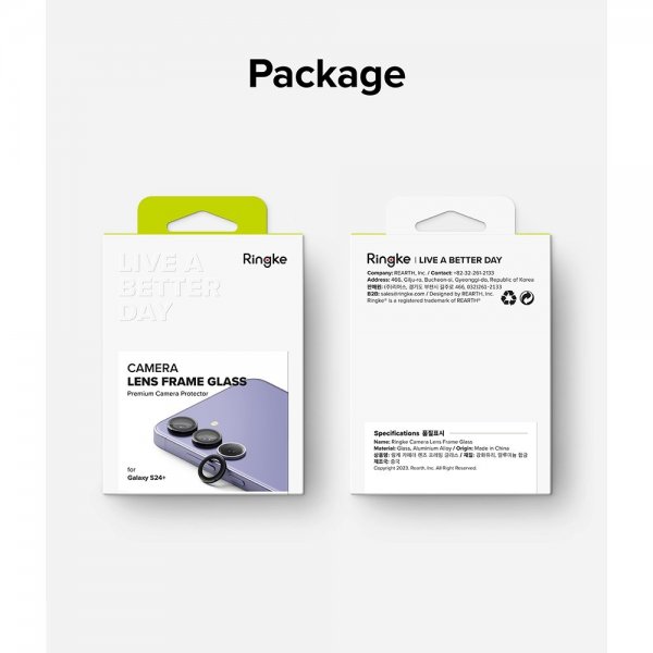 Ringke Samsung Galaxy S24 Plus Kameraskydd Camera Lens Frame Svart