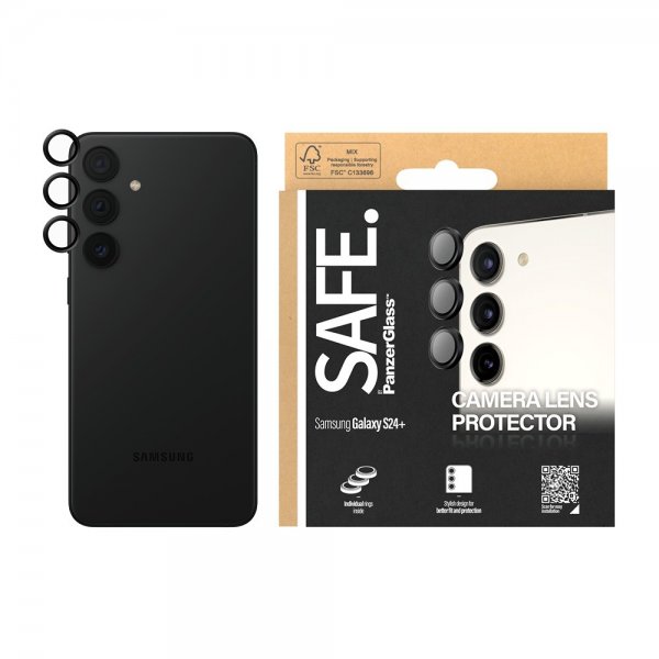SAFE by PanzerGlass Samsung Galaxy S24 Plus Kameraskydd Camera Protector Svart