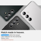 Spigen Samsung Galaxy S24 Plus Kameraskydd GLAS.tR EZ Fit Optik Pro 2-pack Grå