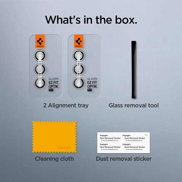 Spigen Samsung Galaxy S24 Plus Kameraskydd GLAS.tR EZ Fit Optik Pro 2-pack Grå
