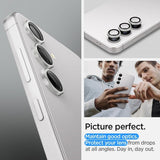 Spigen Samsung Galaxy S24 Plus Kameraskydd GLAS.tR EZ Fit Optik Pro 2-pack Grå