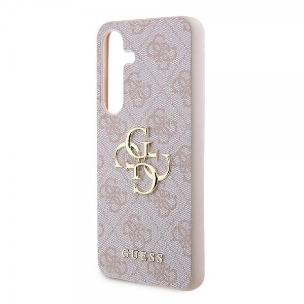 Guess Samsung Galaxy S24 Plus Skal 4G Metal Logo Rosa