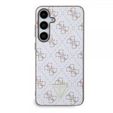 Guess Samsung Galaxy S24 Plus Skal 4G Print Grained Vit