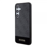 Guess Samsung Galaxy S24 Plus Skal Bottom Stripe Metal Logo Svart
