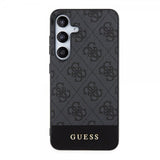 Guess Samsung Galaxy S24 Plus Skal Bottom Stripe Metal Logo Svart