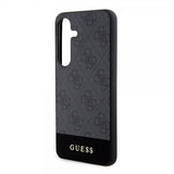 Guess Samsung Galaxy S24 Plus Skal Bottom Stripe Metal Logo Svart