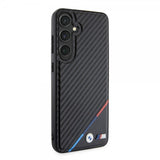 BMW Samsung Galaxy S24 Plus Skal Carbon Tricolor Stripe MagSafe Svart