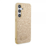 Guess Samsung Galaxy S24 Plus Skal Fixed Glitter Guld