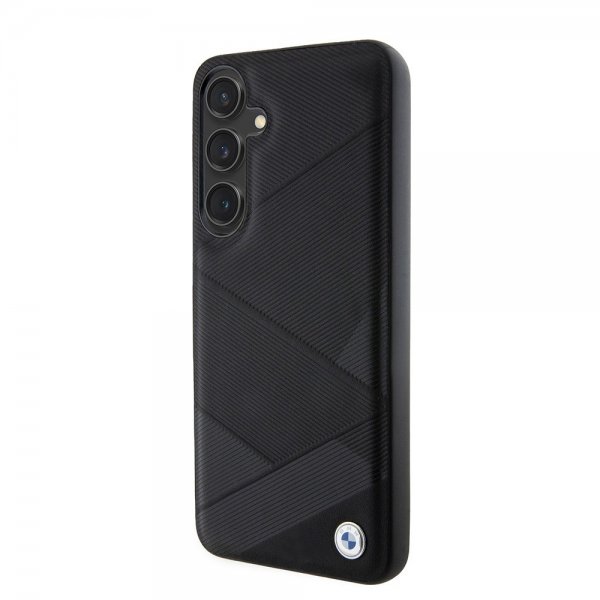BMW Samsung Galaxy S24 Plus Skal Genuine Leather Textured Svart