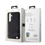 BMW Samsung Galaxy S24 Plus Skal Genuine Leather Textured Svart