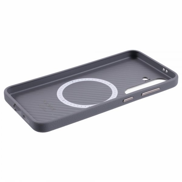 X-Level Samsung Galaxy S24 Plus Skal Lädertextur MagSafe Grå