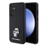 Karl Lagerfeld Samsung Galaxy S24 Plus Skal Saffiano Karl & Choupette Svart