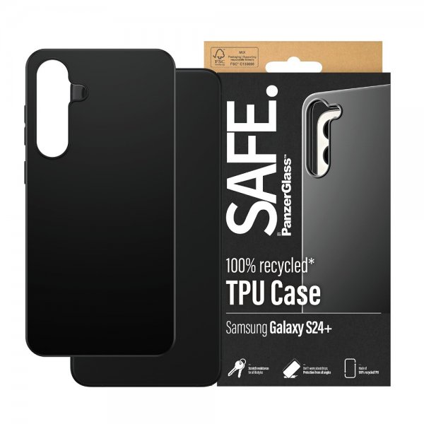 SAFE by PanzerGlass Samsung Galaxy S24 Plus Skal Soft TPU Case Svart