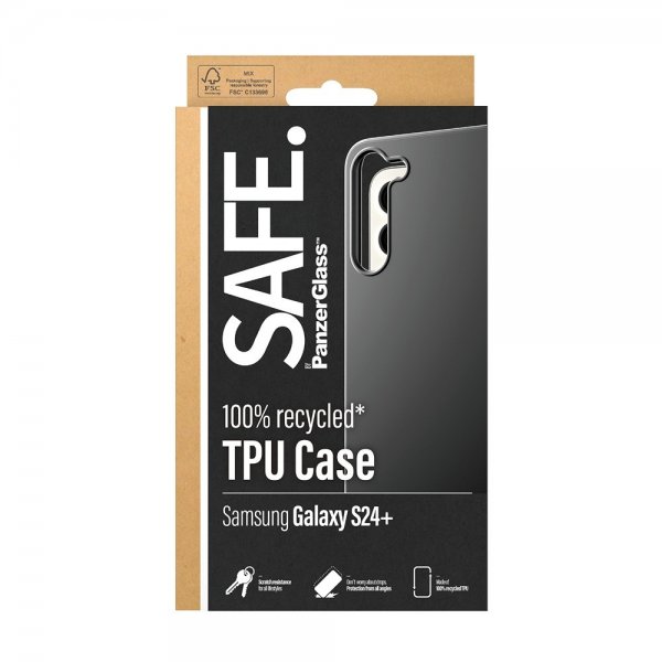 SAFE by PanzerGlass Samsung Galaxy S24 Plus Skal Soft TPU Case Svart