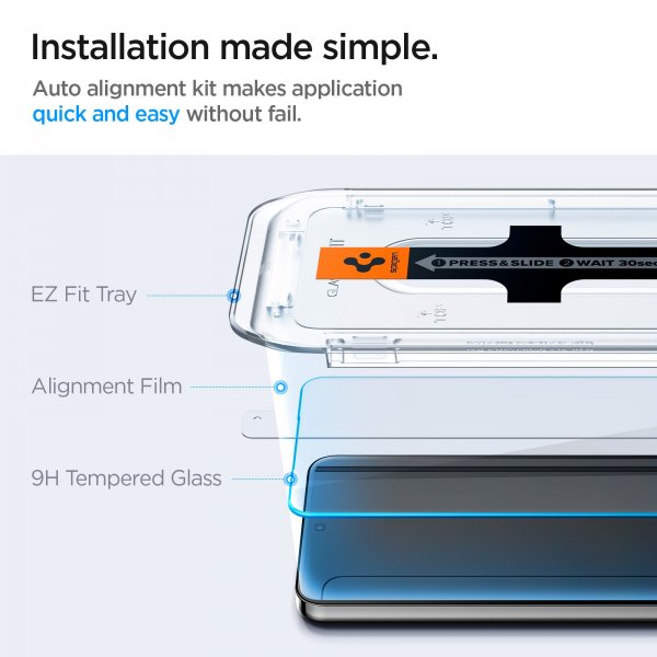 Spigen Samsung Galaxy S24 Plus/Galaxy S25 Plus Skärmskydd GLAS.tR EZ Fit 2-pack