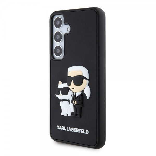 Karl Lagerfeld Samsung Galaxy S24 Skal 3D Rubber Karl & Choupette Svart