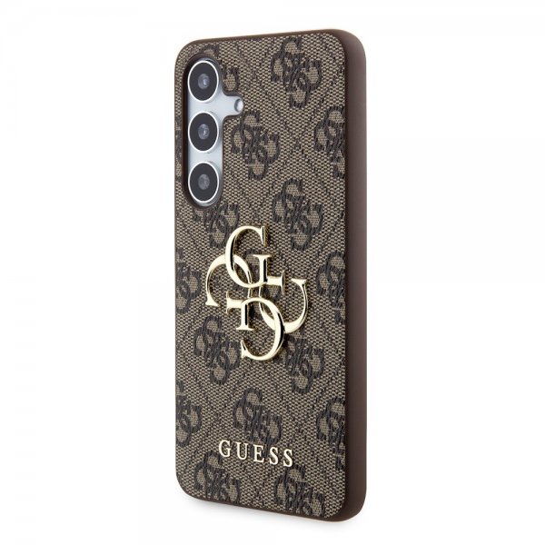 Guess Samsung Galaxy S24 Skal 4G Metal Logo Brun