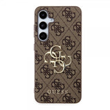 Guess Samsung Galaxy S24 Skal 4G Metal Logo Brun