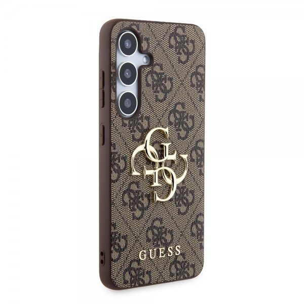 Guess Samsung Galaxy S24 Skal 4G Metal Logo Brun