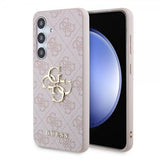 Guess Samsung Galaxy S24 Skal 4G Metal Logo Rosa