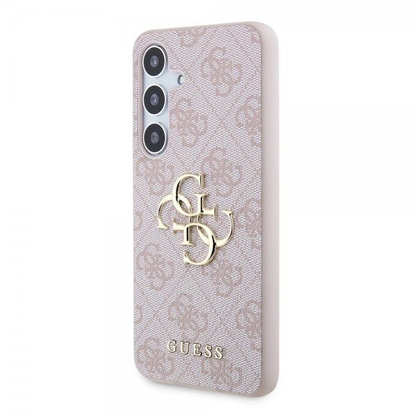 Guess Samsung Galaxy S24 Skal 4G Metal Logo Rosa