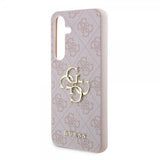 Guess Samsung Galaxy S24 Skal 4G Metal Logo Rosa
