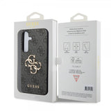 Guess Samsung Galaxy S24 Skal 4G Metal Logo Svart