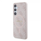 Guess Samsung Galaxy S24 Skal 4G Pattern MagSafe Rosa