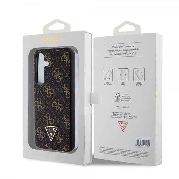 Guess Samsung Galaxy S24 Skal 4G Print Grained Svart