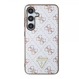 Guess Samsung Galaxy S24 Skal 4G Print Grained Vit