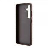 Guess Samsung Galaxy S24 Skal Bottom Stripe Metal Logo Brun
