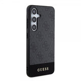 Guess Samsung Galaxy S24 Skal Bottom Stripe Metal Logo Svart