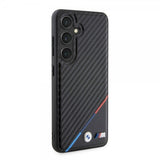 BMW Samsung Galaxy S24 Skal Carbon Tricolor Stripe MagSafe Svart