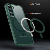 Samsung Galaxy S24 Skal Färgad Kant MagSafe Grön