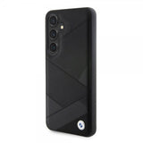 BMW Samsung Galaxy S24 Skal Genuine Leather Textured Svart