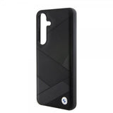 BMW Samsung Galaxy S24 Skal Genuine Leather Textured Svart