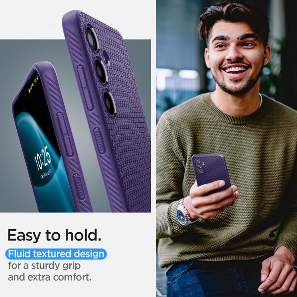 Spigen Samsung Galaxy S24 Skal Liquid Air Deep Purple