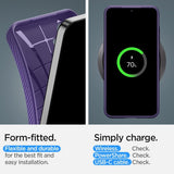 Spigen Samsung Galaxy S24 Skal Liquid Air Deep Purple