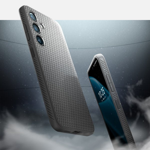 Spigen Samsung Galaxy S24 Skal Liquid Air Marble Grey