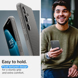 Spigen Samsung Galaxy S24 Skal Liquid Air Marble Grey